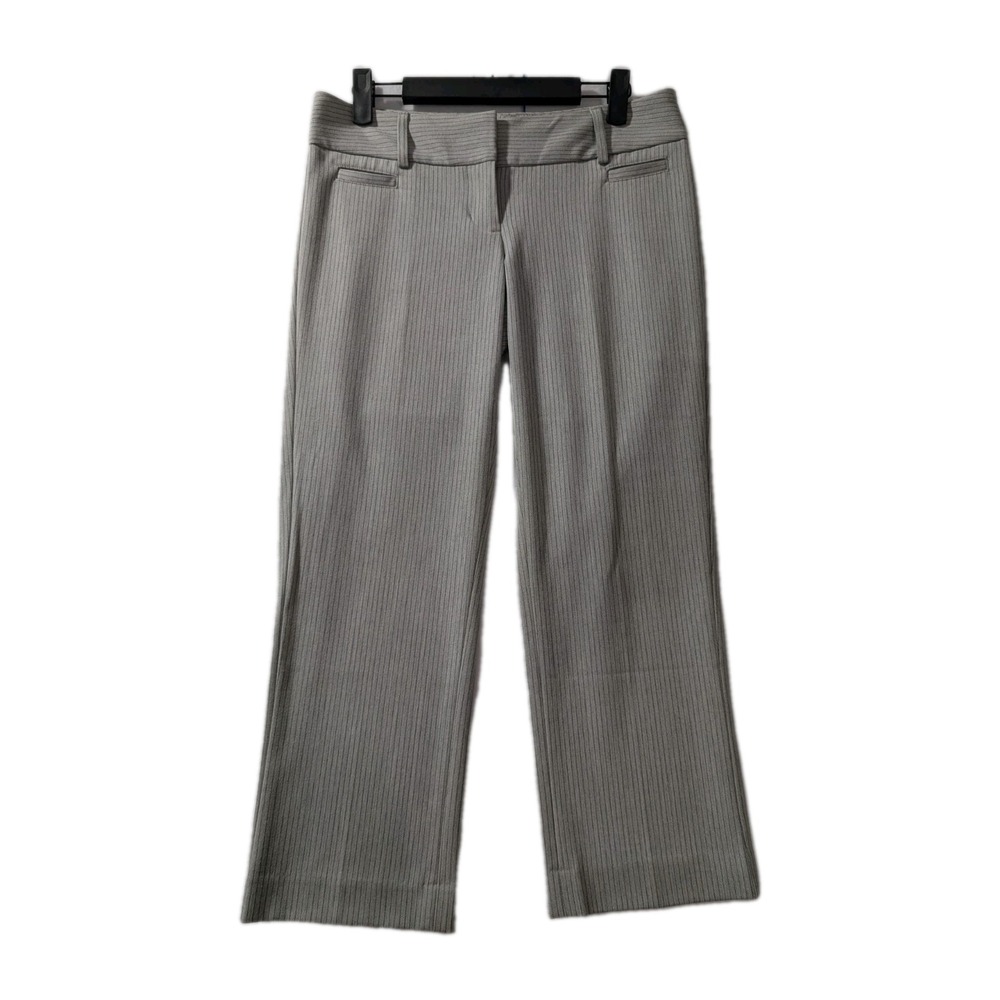 Express Design Studio Women's Gray Pinstripe Dress Pants Sz 0 Career Straight